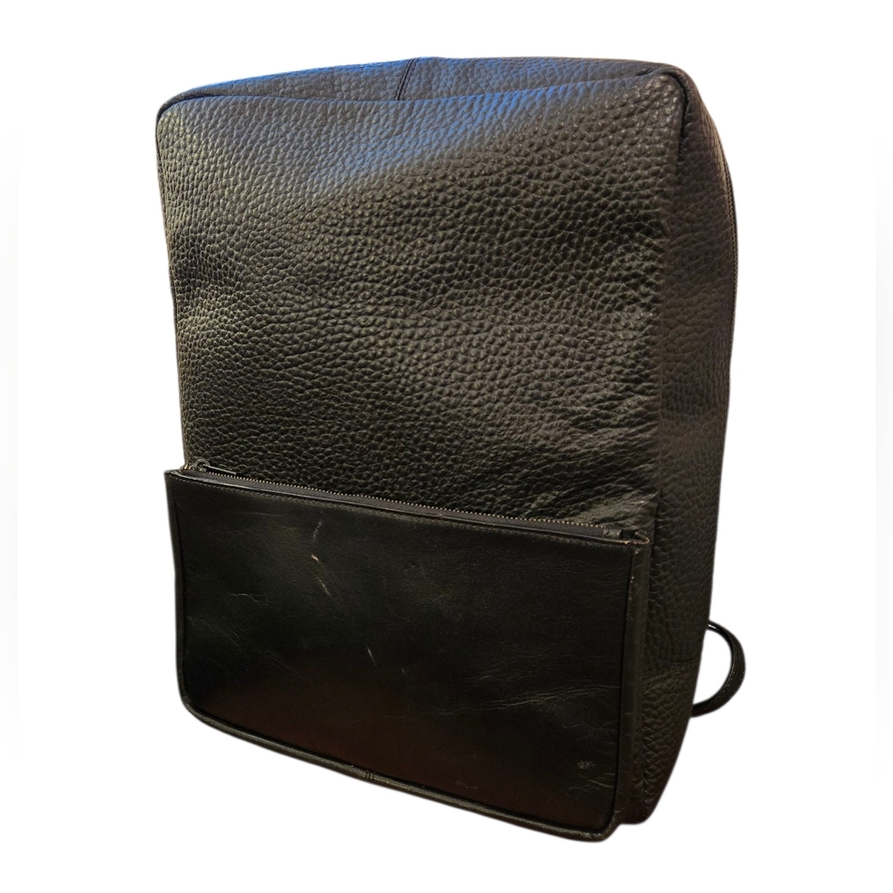 VelRossi Black Italian Leather Backpack